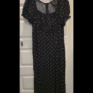 Black Moon Print Dress Hot Topic